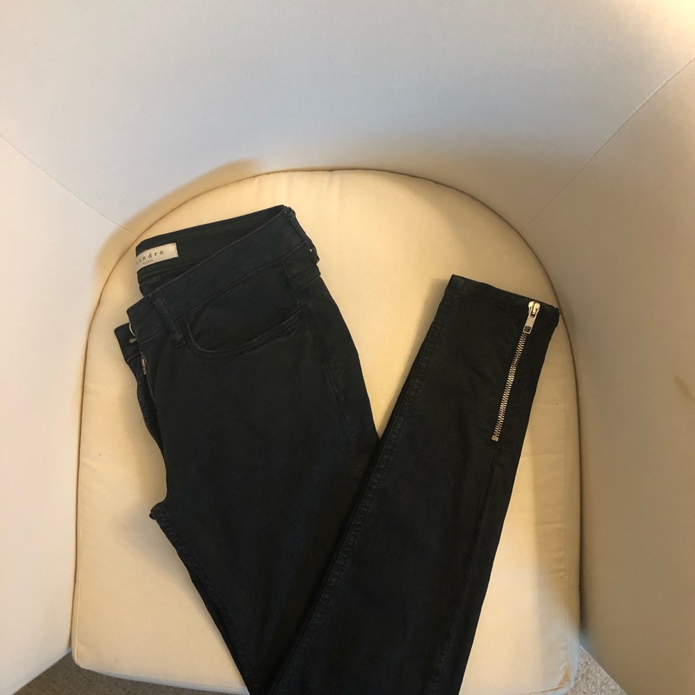 Sandro-Paris skinny jeans.